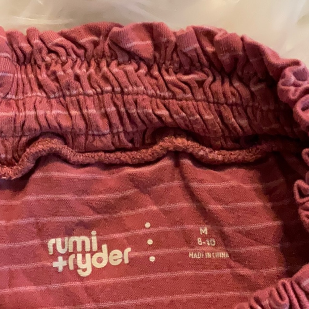 Women's Pink Striped Shorts - Picture 2 of 4